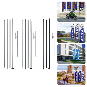 Volledig gekleurde print, enkelvoudige vlag, groothandel, buitenreclame, evenement, druppelvormige vlag, strandvlag, veervlag met vierkante voet - Product Image 3