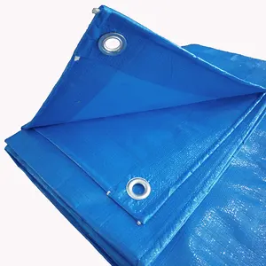 2024新型聚乙烯建筑防水帐篷织物聚乙烯防水布卷蓝色防水布