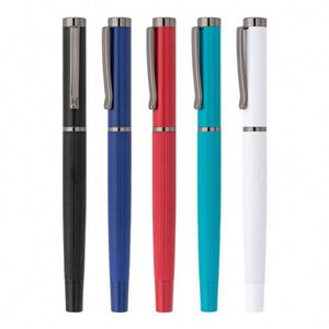 High Quality Custom Logo Metal <b>Roller</b> Gel Pen Novelty Promotional Business Use Personalized Ballpoint Pens for Business Writing - Product Image 2