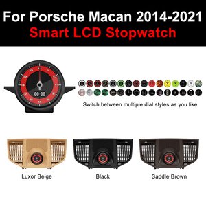 Navihua Car LCD Digital Display Stopwatch for Porsche Macan 2014-2021 Center Electronic Meter <b>Clock</b> Digital <b>Led</b> Stopwatch - Product Image 5