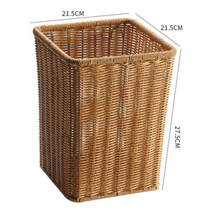 <span class=keywords><strong>Poubelle</strong></span> carrée sans couvercle en <span class=keywords><strong>rotin</strong></span> plastique <span class=keywords><strong>de</strong></span> style nordique, écologique, pour cuisine, <span class=keywords><strong>salle</strong></span> <span class=keywords><strong>de</strong></span> <span class=keywords><strong>bain</strong></span>, salon, hôtel - Product Image 6