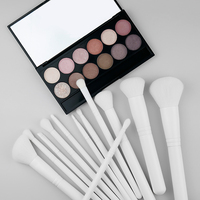 Set Kuas Makeup Gagang Kayu Rambut Sintetis Berkualitas Tinggi Label Pribadi OEM ODM Pabrik Kustom Kit Kuas Kosmetik
