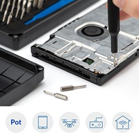 Kit de tournevis IFixit Mako - Ensemble de 64 embouts de précision avec poignée et barre d'extension pour la réparation électronique