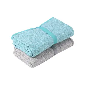 Customized Print Logo Microfiber Absorbent Towels Custom Mini Large Gym Sports Microfibre sport Towel With elastic band