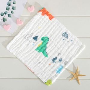 Serviette pour bébé en silicone et mousseline, débarbouillette douce pour nouveau-né, gaze, modèle Mairun 823 - Product Image 6