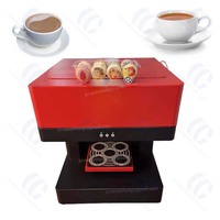 Máquina impresora de alimentos de 4 tazas de altura de detección automática Impresora de café Latte Art comestible