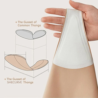 Tanga Deportiva para Mujer, Cintura Media, Sin Costuras, Invisible, Anti-Camel Toe, Transpirable, de Algodón, Paquete de 5