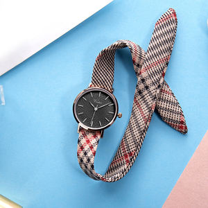 Women's Fashion Style Dress <strong>Watch</strong> Latest Design <strong>Interchangeable</strong> Summer Fabric <strong>Strap</strong> Replacement Bands Birthday Gift <strong>Set</strong> Relojes - Product Image 6