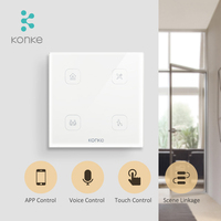 Itead Konke — système pour maison connectée, interrupteur 3 boutons zigbee, commutateur de scène, commande à distance via application