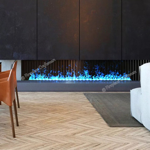 Hiện đại 3D LED điện lò sưởi tường lò sưởi chèn với điều khiển từ xa hơi nước và ngọn lửa hiệu ứng ánh sáng chúng tôi & AU cắm loại - Product Image 1