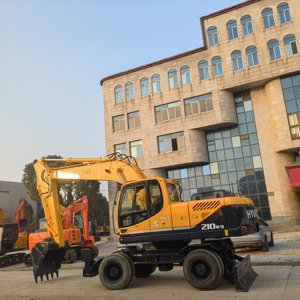 High Quality Hyundai Brand New Excavator Construction 210W-9 Original 21 Ton Hydraulic Excavator Mini <b>Small</b> <b>Wheel</b> Excavator - Product Image 3