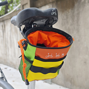 PLAYMAX Sac de cadre de vélo universel personnalisé en nylon imperméable, sac de selle pour tube supérieur, fermeture éclair, sangle réglable, antichoc - Product Image 5