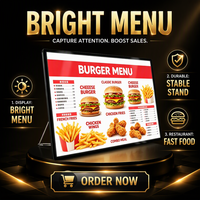 Boîte à lumière LED ultra-fine en alliage d'aluminium à encastrer, 2000 lumens, pour comptoirs de bar et panneaux de menu de restaurant