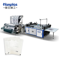 HP-PC Hanplas entièrement automatique recyclable vêtements sac d'emballage en papier Glassine faisant la machine