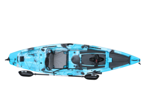 新型12英尺单踏板皮划艇LLDPE划船坐在顶部，用于钓鱼户外湖海通风口，由高密度聚乙烯材料制成 - Product Image 3