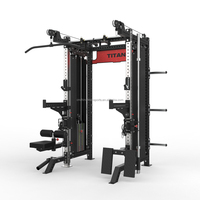 Vente chaude Équipement De Gymnastique À Domicile Squat Smith Machine Câble Crossover pour Musculation Sports Training Caractéristiques Câble Gym Rack