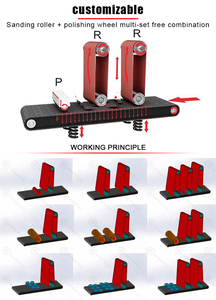 Spazzola automatica per taglio Laser parti metalliche sbavatura <span class=keywords><strong>macchina</strong></span> per lucidare metalli rettificatrice - Product Image 2