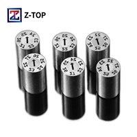 Z-TOP Tampon dateur rotatif en métal massif pour moulage par injection, caractères à changement rapide, résistant à la chaleur, qualité professionnelle