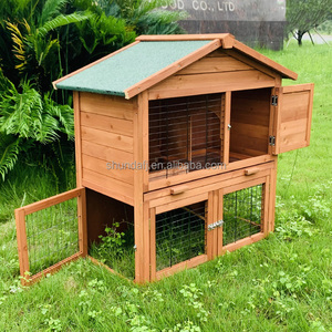 SDR009-T Luxury Modern Wooden Pet House Horizontal <b>Sliding</b> Closure Eco-Friendly All Seasons Indoor/Outdoor Use - Product Image 5
