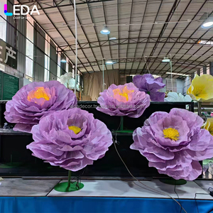 LEDA Leida soporte de flores gigante personalizado Rosa apertura y cierre eléctrico EVA decoración de fiesta flor grande - Product Image 2