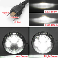 Loyo 7 "pouces phare Led feux de croisement système d'éclairage automatique haute qualité Led 7" feux tout-terrain de voiture adaptés pour Jeep Wrangler Jk