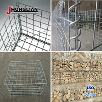 Paniers de Gabion Boîte de Gabion en Maille 1*1*1M 2*1M Galvanisé Soudé 200*100*100 Panier de Gabion Galvanisé à Vendre