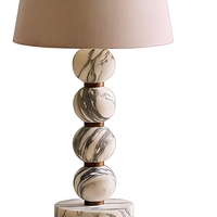 Lampe de table en lin marbré, lampe de chevet, lampe de sol, éclairage décoratif moderne pour chambre à coucher, salon