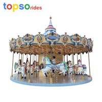 Manèges de carrousel de luxe à 36 places, jeux amusants, équipement d'amusement extérieur de grande taille pour adultes, manège de carrousel à vendre