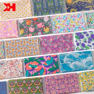 Cotton Design Fabrics Kahn Free Sample 100% Cotton Tana Lawn Liberty London Custom Fabric Printing Fabric For Garment