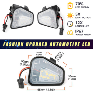 Mejor <span class=keywords><strong>Precio</strong></span>, Nuevas Luces LED Blancas 2x para Espejos Laterales, Luces de Charco para <span class=keywords><strong>Volkswagen</strong></span> CC, para B7 Scirocco Jetta MK4 <span class=keywords><strong>EOS</strong></span> - Product Image 4