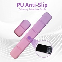 Repose-poignets ergonomique personnalisé en forme de dessin animé violet, tapis de souris gaming, repose-poignets en gel silicone bicolore, pour la maison et le bureau, en stock