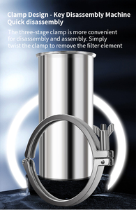 Prix usine pré-filtre en acier inoxydable 304 filtre à eau potable avec <span class=keywords><strong>cartouche</strong></span> filtre robinet rivière pluie eaux souterraines - Product Image 5