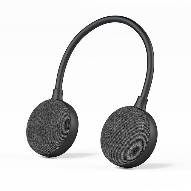 New High Quality Wearable Neckband for 5.0 Wireless Speaker RGB LED Lighting Plastic 6W Bass TF Reader U Shape Design