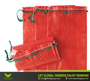 Mesh Onion <b>Bag</b> – Breathable Plastic Net <b>Bags</b> for Onion, Potato, Garlic – 25kg / 50kg Packing Sacks with Drawstring - Product Image 1