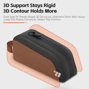 WEST BIKING <b>Large</b> Capacity 3D Stable Bicycle TPU Top Tube Bag Waterproof 3mm Cushion Shock Absorption Bike Front <b>Frame</b> Bag - Product Image 6
