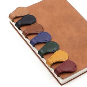 Hot Selling Magnetic <b>Bookmarks</b> PU Leather Book Page Markers Student Teacher Education Thank You Gifts - Product Image 4