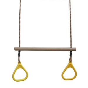 <span class=keywords><strong>Anneaux</strong></span> de gymnastique en plastique pour extérieur, pour balançoire extérieure avec barre de trapèze en bois, accessoires de terrain de jeu - Product Image 1