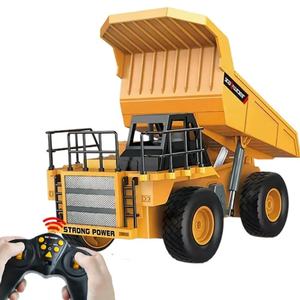 SJY-13512 <b>Remote</b> <b>Control</b> Dump <b>Truck</b> 1:24 Scale RC Construction Vehicle 9 Channels 2.4GHz Four Wheel Drive Rechargeable Kids Toy - Product Image 2