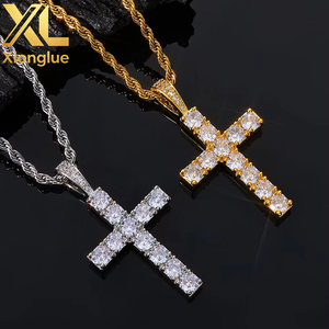 Collar con Colgante de Cruz de Jesús, Estilo Hip Hop Europeo y Americano, con Circonitas y Cobre, para Hombres y Mujeres - Product Image 4
