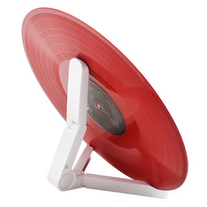 New Arrival Foldable 12 Inch Vinyl <b>Record</b> Display <b>Stand</b> Multi Angle Adjustable Anti Slip Plastic Rack For LP Turntable Home - Product Image 6