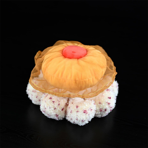 V337 Juguete de Peluche de Medusa con Huevo Frito Realista Personalizado al por Mayor, Muñeco de Peluche para Niños, Regalos de Cumpleaños, Decoración del Hogar - Product Image 2