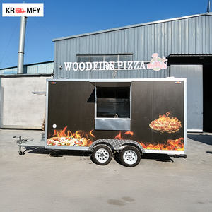 Camion de restauration mobile, remorque, barbecue, grillades, bonbons, snacks, restauration de rue, équipement de cuisine extérieure, hot-dogs - Product Image 1