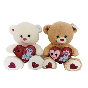 valentine's day 1m teddy bear plush toys customs size soft teddy bear plush toys valentine day with heart