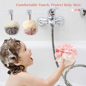 Esponja de baño de malla de nailon para espalda, bola de ducha, flor de baño, 20g, colores surtidos, venta al por mayor - Product Image 2