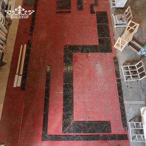 Losas de Mármol Pulido de Lujo GOLDTOP Port Laurent con Vetas Intensas Italianas para Pisos de Hoteles de Lujo y Paredes de Alta Gama - Product Image 4