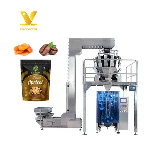 Automatic Stainless Food-safe Grain Coffee Beans Nuts Snacks Biscuit Gummy Packing Machine