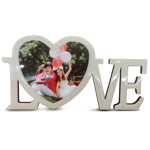 <span class=keywords><strong>Cornice</strong></span> Fotografica Artigianale <span class=keywords><strong>a</strong></span> <span class=keywords><strong>Forma</strong></span> <span class=keywords><strong>di</strong></span> <span class=keywords><strong>Cuore</strong></span> in MDF Globulite Rubysub MD-052 con Foglio <span class=keywords><strong>di</strong></span> Alluminio per Sublimazione - Product Image 3