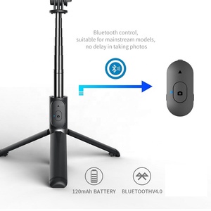 Bastão de selfie wireless e <span class=keywords><strong>bluetooth</strong></span>, dobrável, mini tripé, controle remoto para ios e <span class=keywords><strong>android</strong></span> - Product Image 5