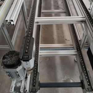 Convoyeur à chaîne automatique 380V haute qualité à double vitesse gauche/droite avec unité de courbe et unité de levage motorisées pour la circulation sur ligne d'assemblage - Product Image 6