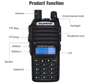 Bộ đàm Baofeng UV82 5-8W BAOFENG tần số kép 2 chiều UV-82 <span class=keywords><strong>UHF</strong></span> <span class=keywords><strong>VHF</strong></span> PTT tầm xa không dây - Product Image 2